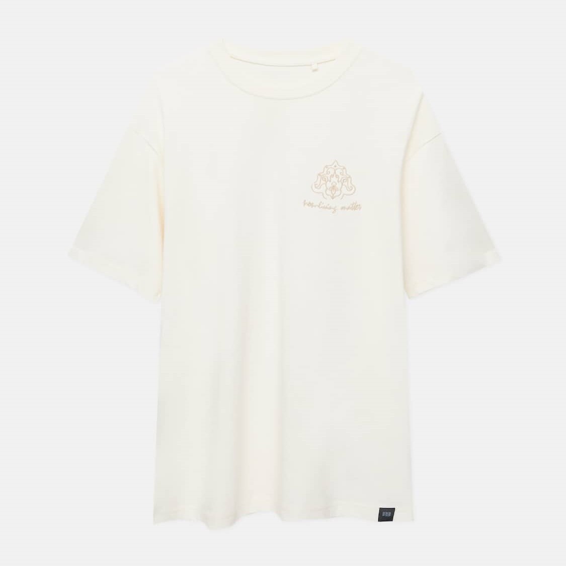 

Футболка Pull&Bear Short Sleeve With Embroidery, кремовый, Бежевый
