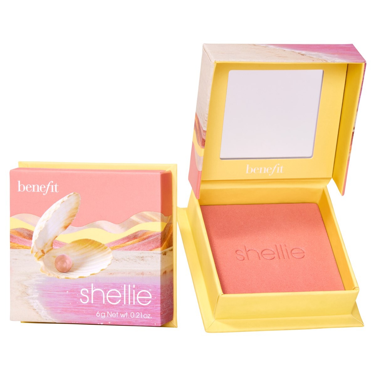 

Benefit Shellie Warm-Seashell Pink Blush нежно-розовая пудра 6г