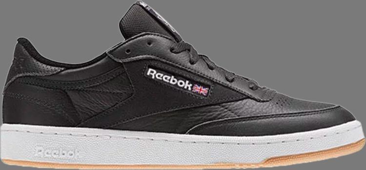 Кроссовки club c 85 'coal black' Reebok, черный - фото