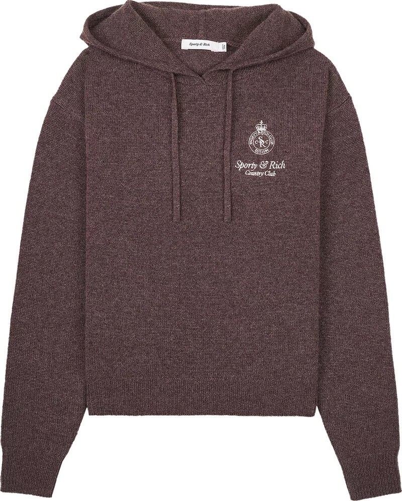 

Толстовка Sporty & Rich Crown Cashmere, коричневый