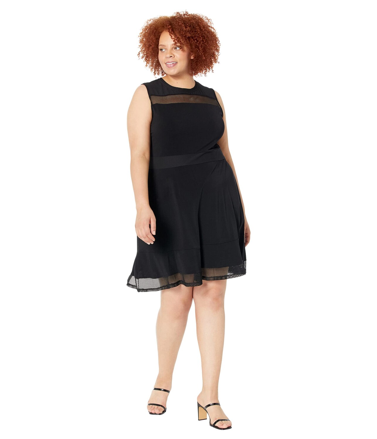 

Платье MICHAEL Michael Kors, Plus Size Mesh Mix Fit-and-Flare Dress