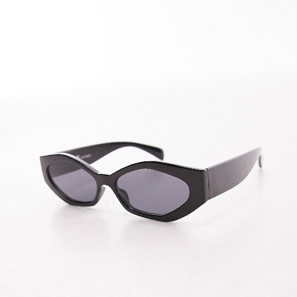 Солнцезащитные очки Topshop Cosmo Rectangular Cat, черный