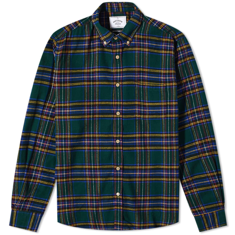 

Рубашка Portuguese Flannel Billiard Room Button Down Tartan Shirt