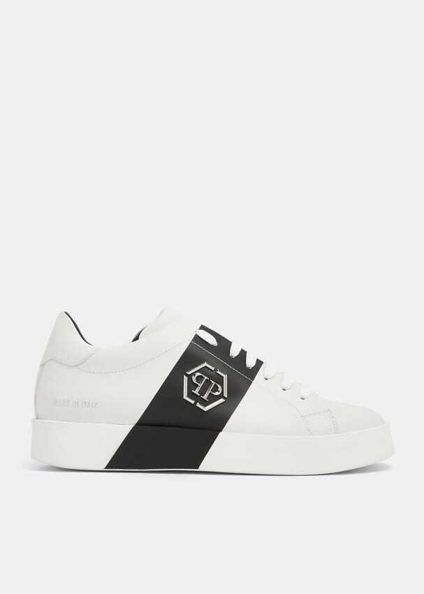 

Кроссовки PHILIPP PLEIN Hexagon lo-top sneakers, белый