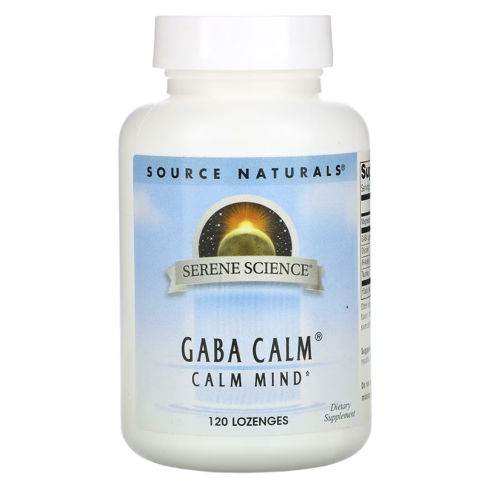 Source Naturals, GABA Calm, ГАМК, 120 таблеток для рассасывания source naturals gaba calm гамк апельсиновый вкус 120 таблеток для рассасывания