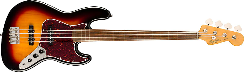 Squier by Fender Classic Vibe Jazz Bass Fretless Laurel Fretboard 3 Color Sunburst 037-4531-500
