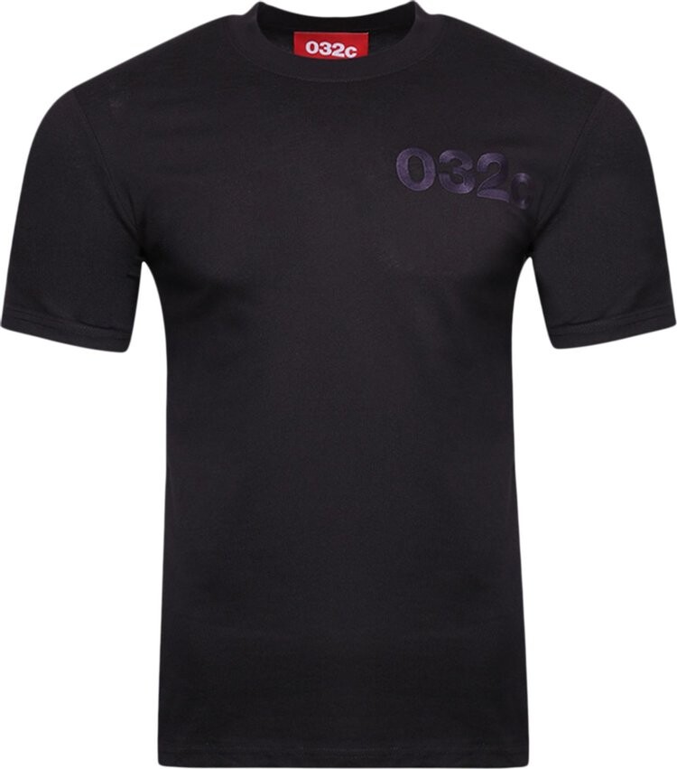 

Футболка 032C Classic Logo Tee 'Dark Plum', фиолетовый