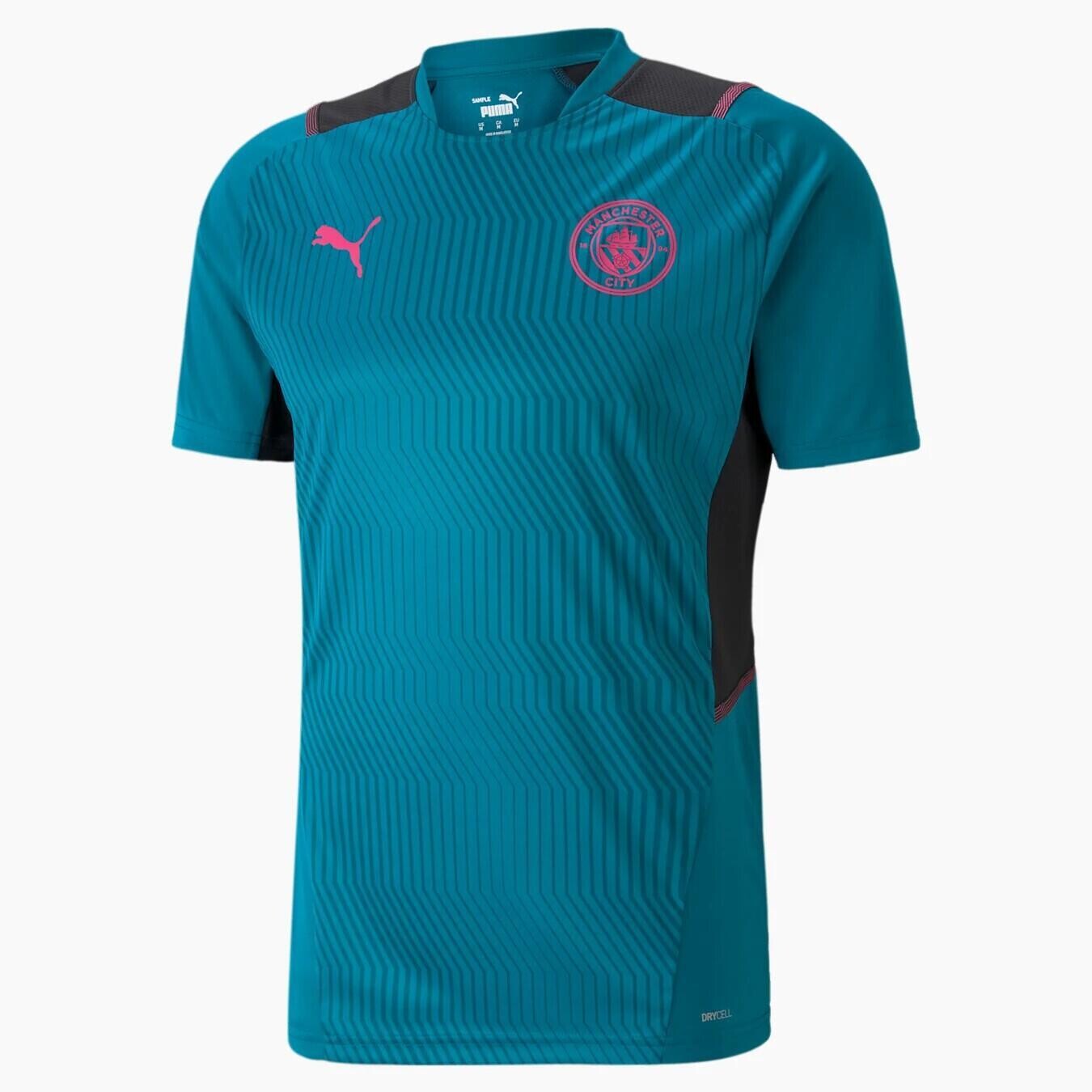

Джерси Манчестер Сити Тренировка 2021/22 PUMA, синий/голубой/черный