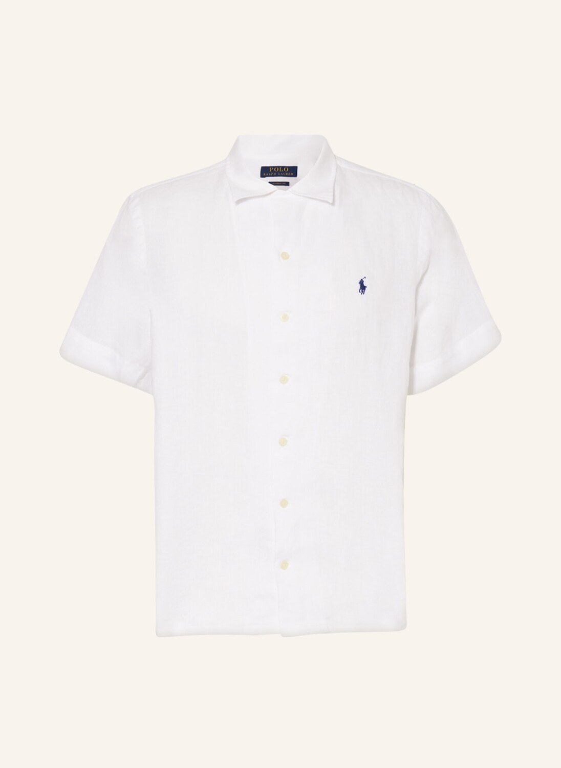 

Рубашка POLO RALPH LAUREN Kurzarm-Classic Fit aus Leinen, белый
