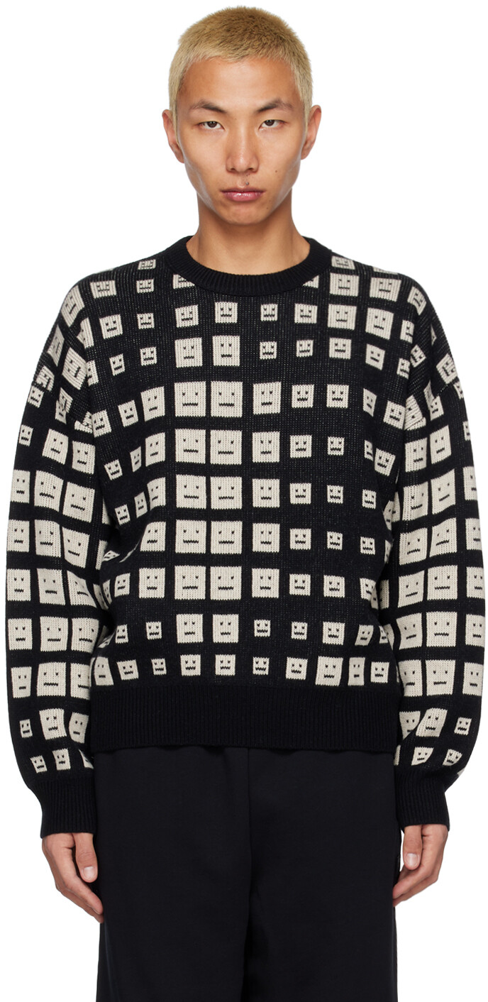 

Черный свитер с круглым вырезом Acne Studios