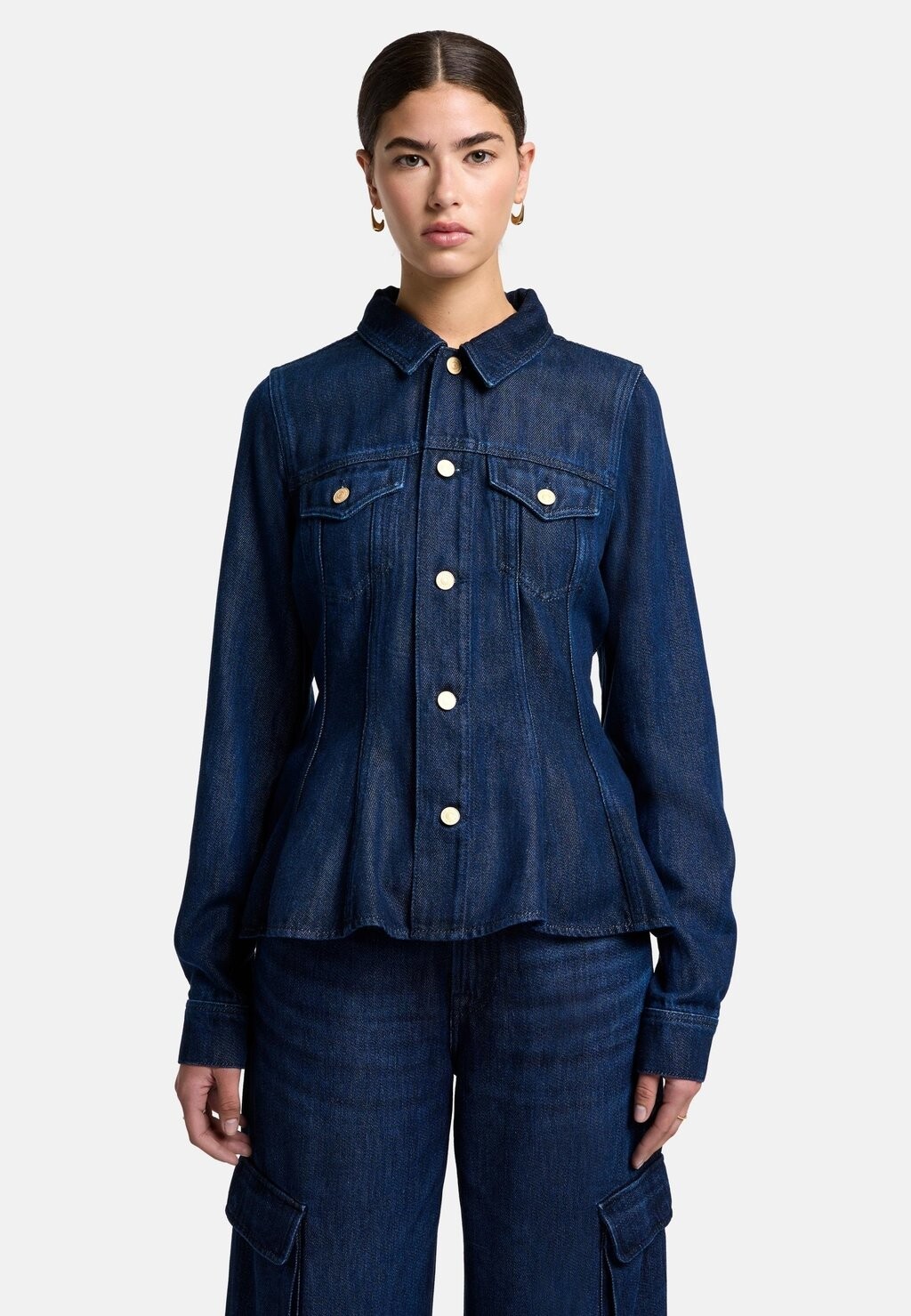

Джинсовая куртка 7 for all mankind, темно-синий
