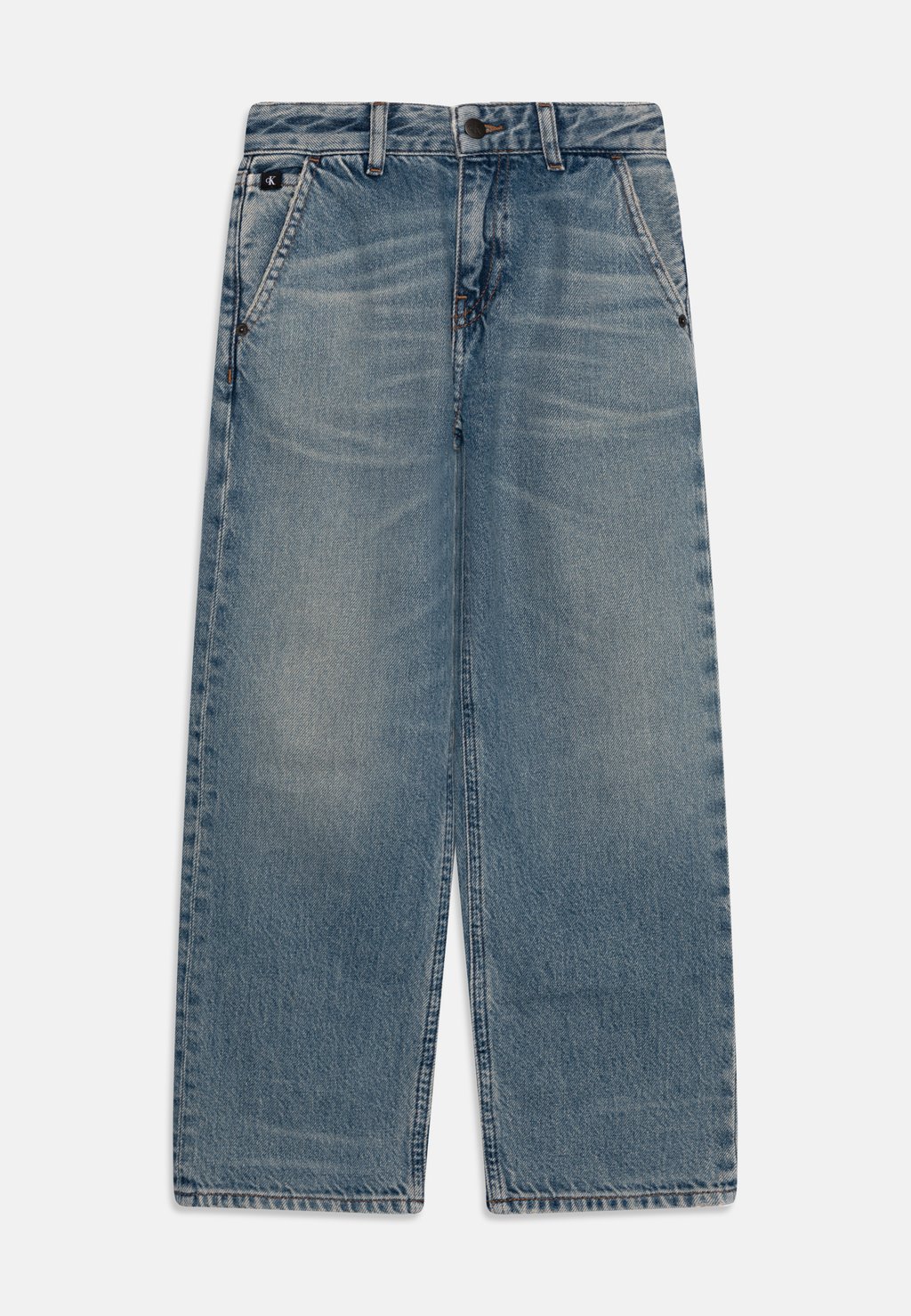 Джинсы свободного кроя SKATER HIGH LOW Calvin Klein Jeans, цвет dark-blue denim джинсы свободного кроя mom calvin klein jeans цвет denim dark