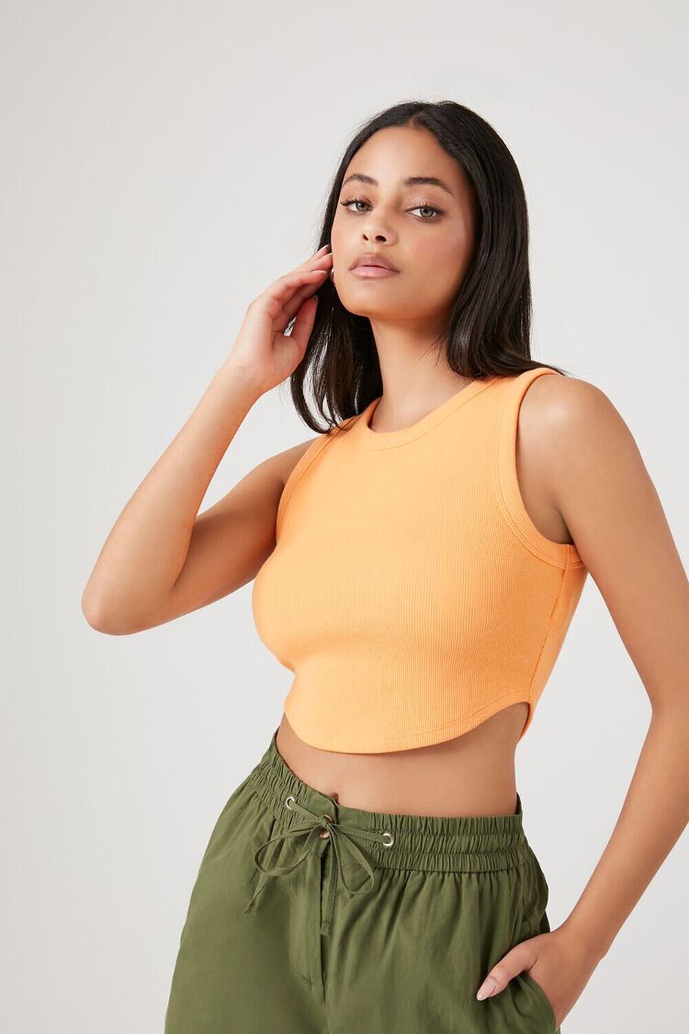 

Базовая укороченная майка Forever 21