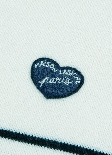 

Нашивка Coeur ML Mondovi на свитере Maison Labiche