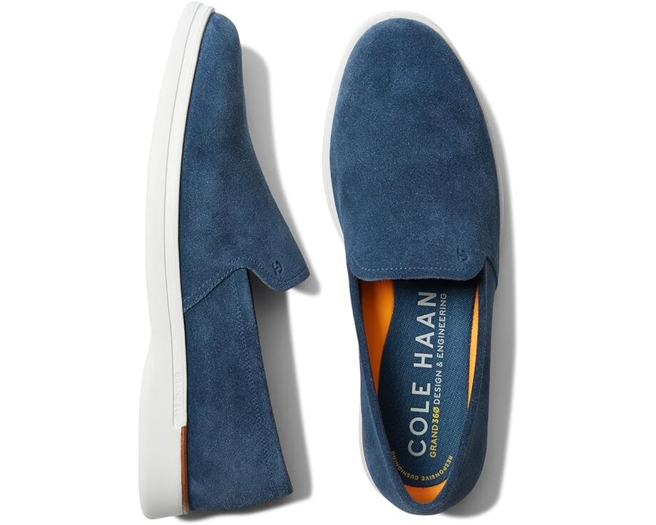 

Лоферы Cole Haan Grand Ambition Slip-On Loafer, цвет Moonlit Ocean Suede