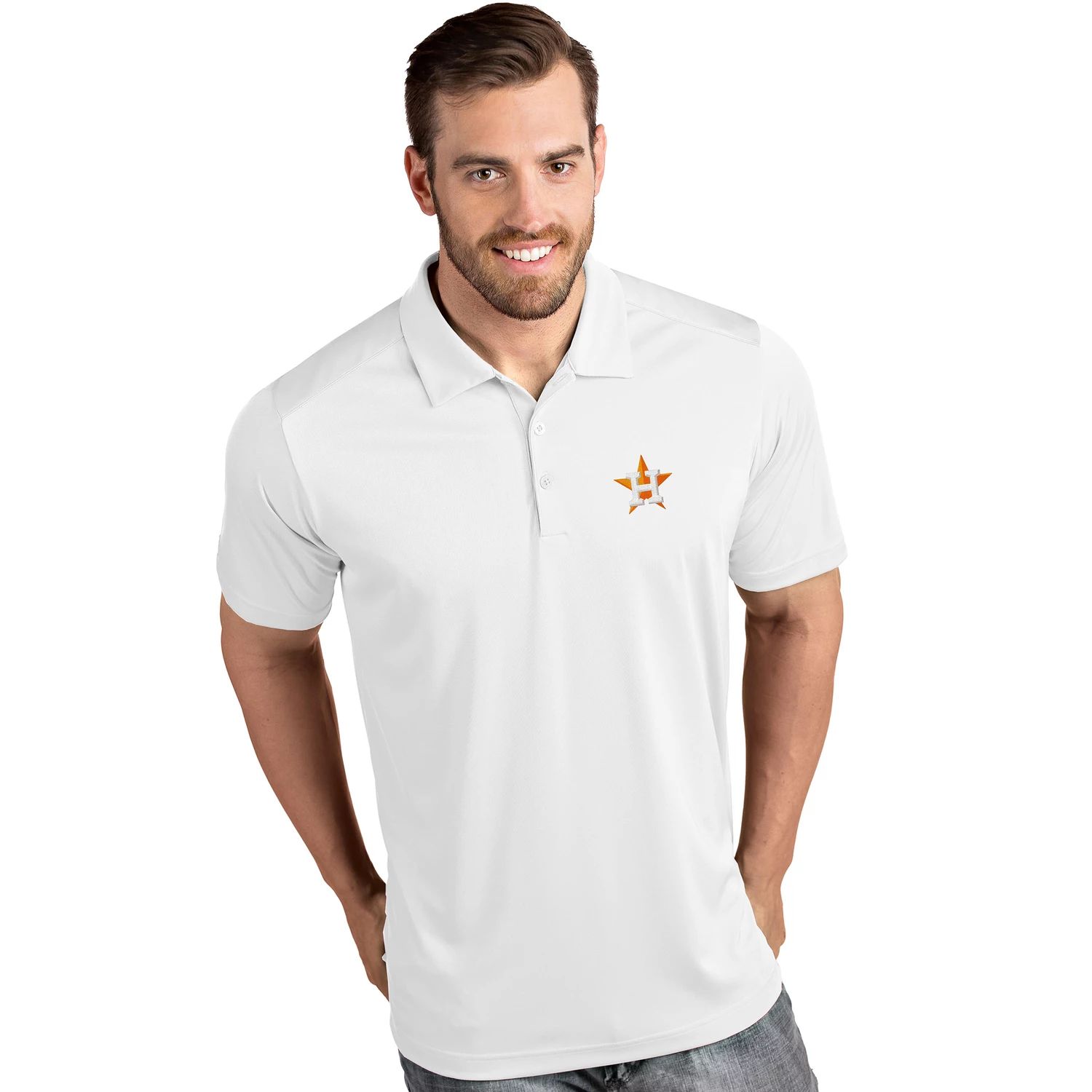 Мужская футболка-поло Houston Astros Tribute Antigua