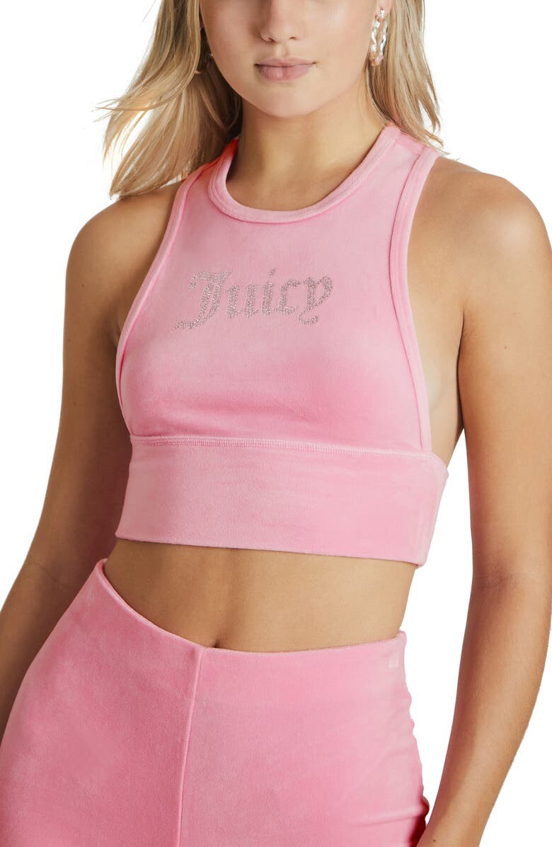 

Укороченная майка с декором Racerback JUICY COUTURE