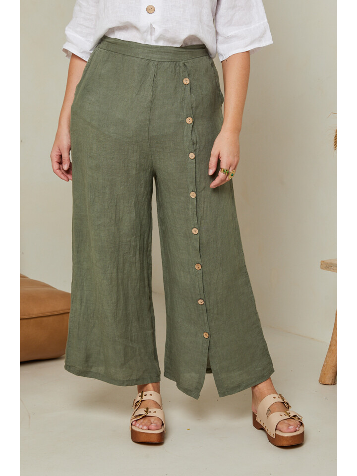 

Брюки Curvy Lady Leinen Hose, хаки