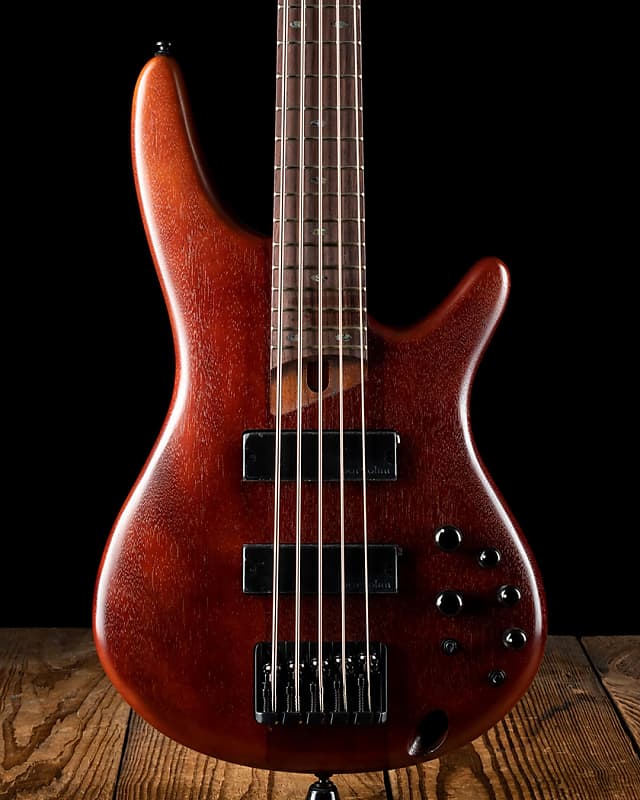 Гитара Ibanez SR505E, коричнево-красное дерево