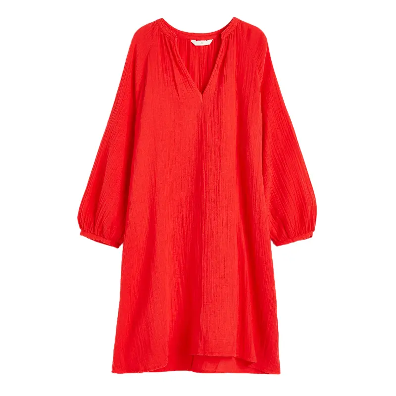 

Платье-туника H&M Double-weave, красный