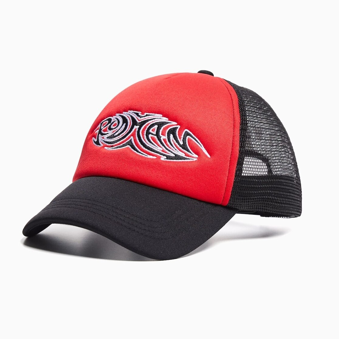 

Бейсболка Bershka X Dennis Rodman, черный/красный