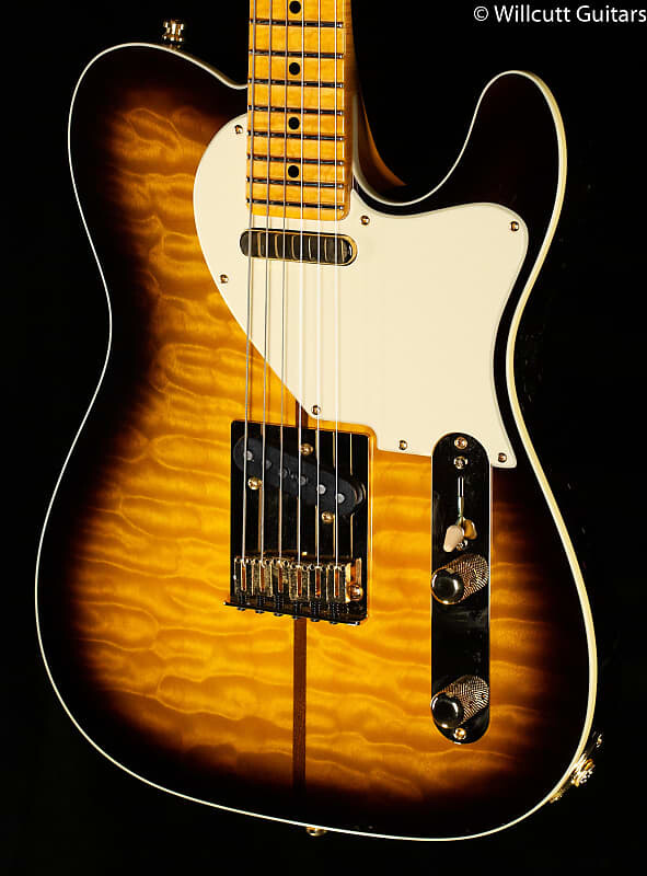 

Fender Custom Shop Merle Haggard Telecaster Кленовая накладка на гриф, 2 цвета, солнечные лучи (237)