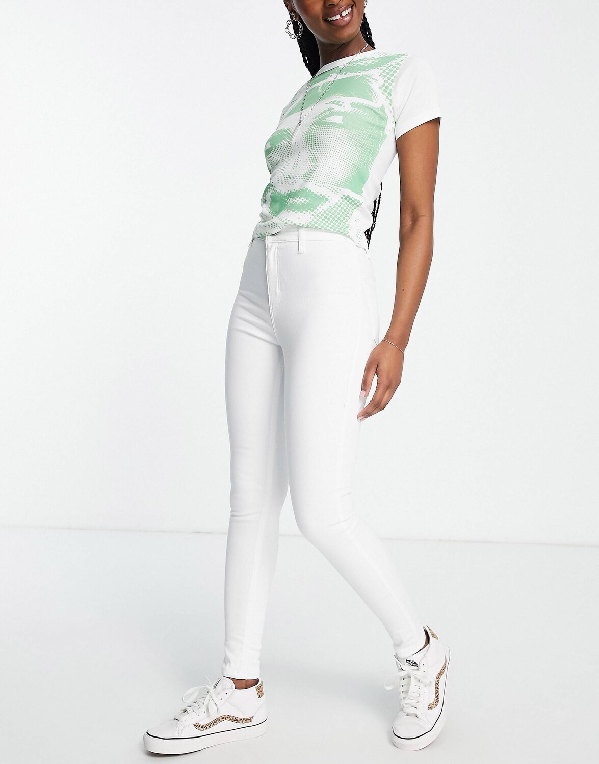 

Белые джинсы Topshop Joni