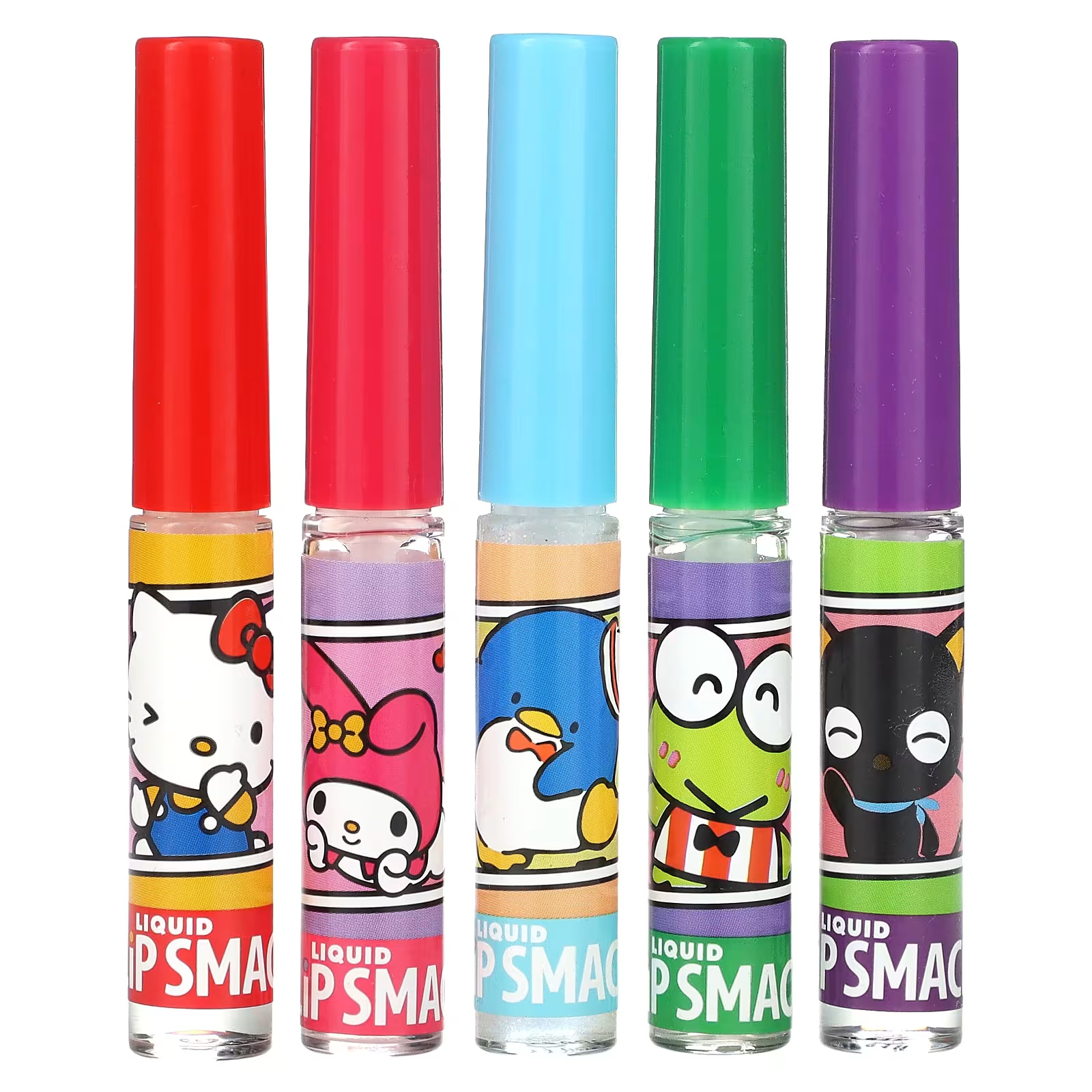 Lip Smacker Hello Kitty And Friends Liquid Lip Smacker Best Flavor Forever, 5 упаковок, 0,45 жидк. унции (14 мл)