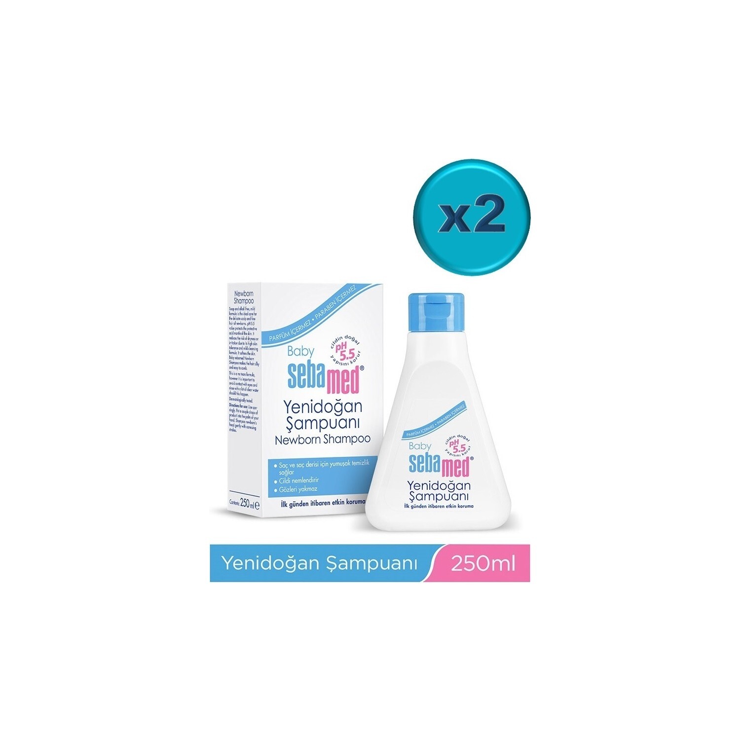 

Sebamed Baby Shampoo 250 мл для новорожденных (набор из 2 шт.)