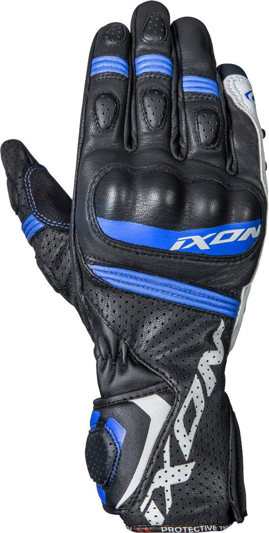 

Перчатки Ixon Rs Tempo Air для мотоцикла, черно-сине-белые