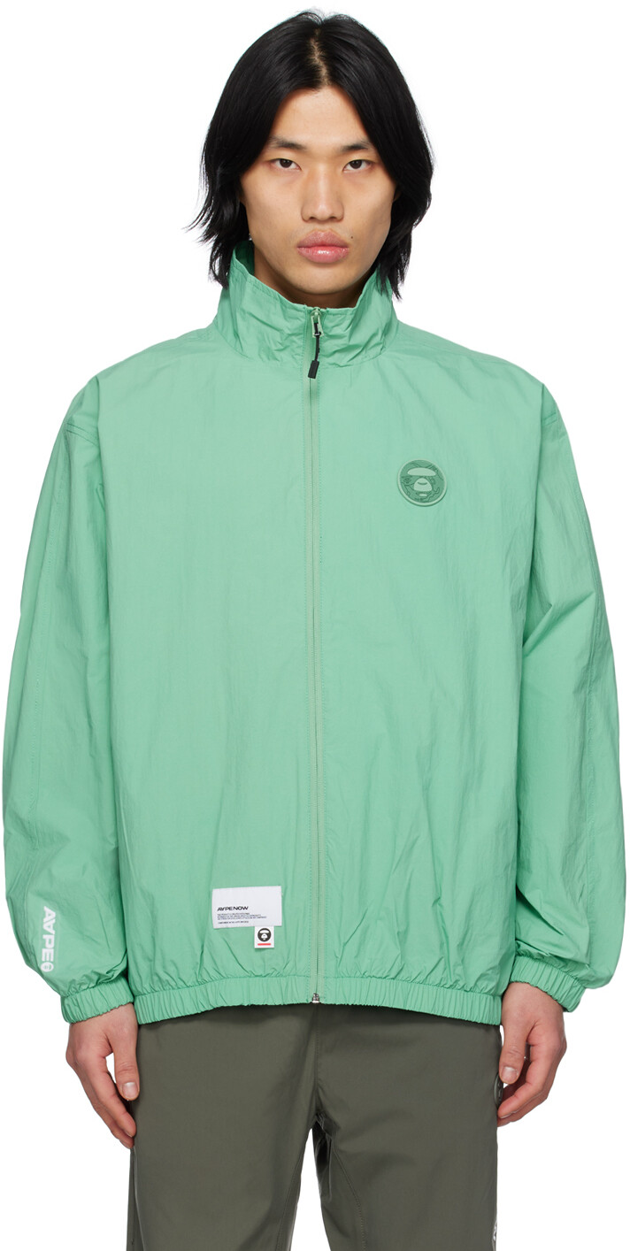 

Зеленая куртка с вышивкой AAPE by A Bathing Ape, Зеленый