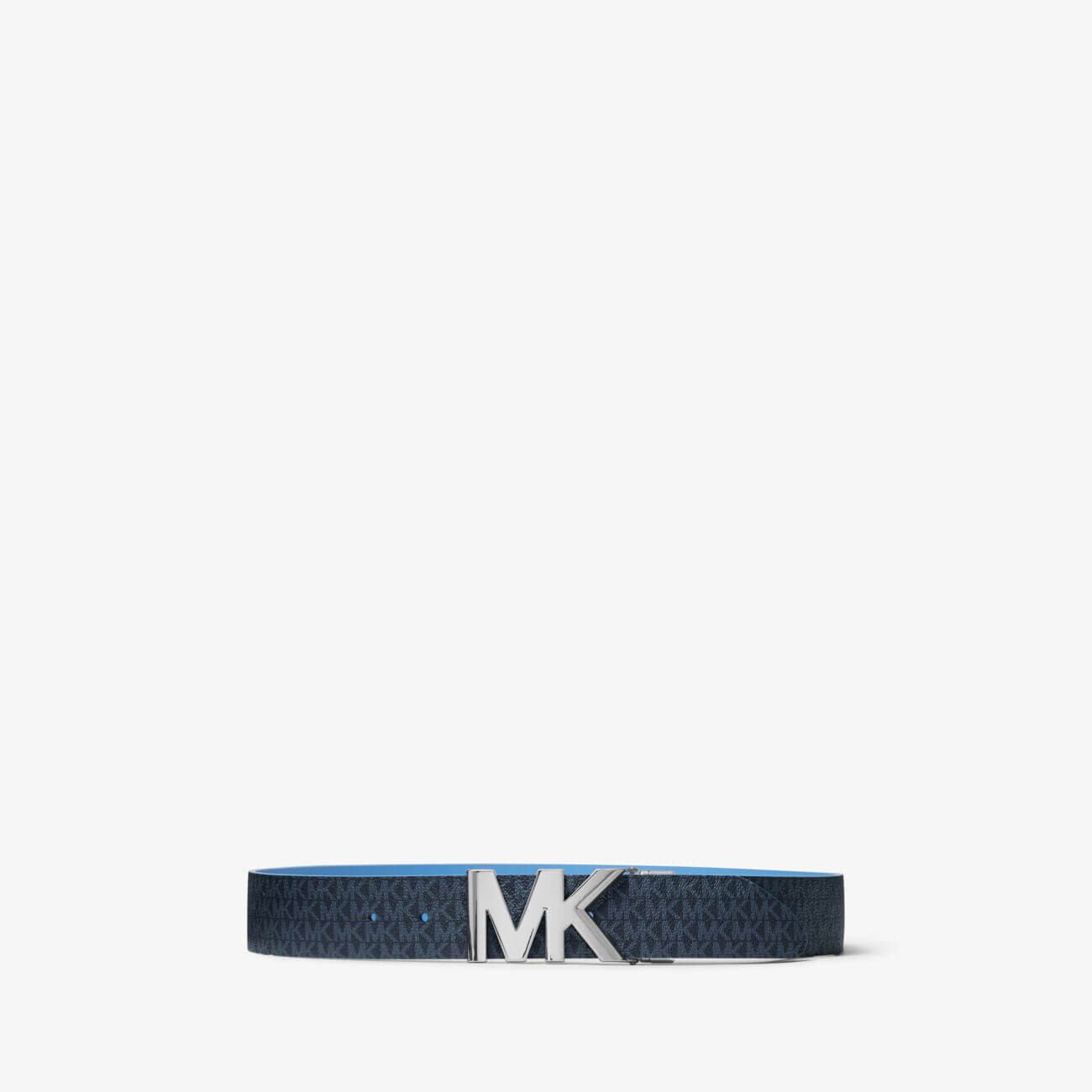 

Ремень Michael Michael Kors Reversible Logo and Leather Waist, синий/голубой