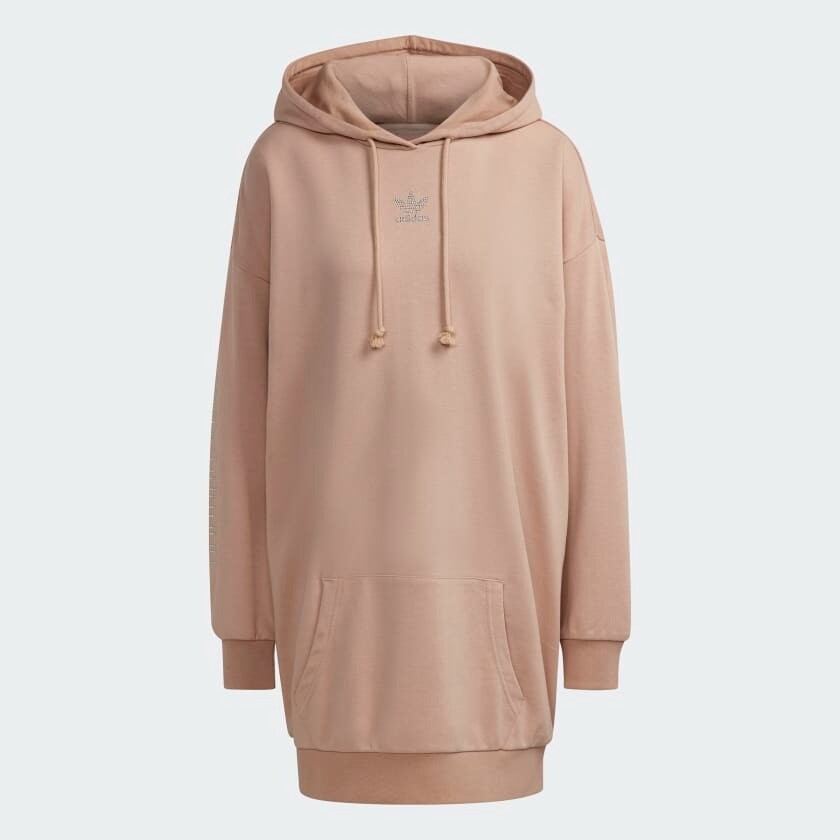 

Платье-худи Adidas Originals 2000 Luxe, бежевый