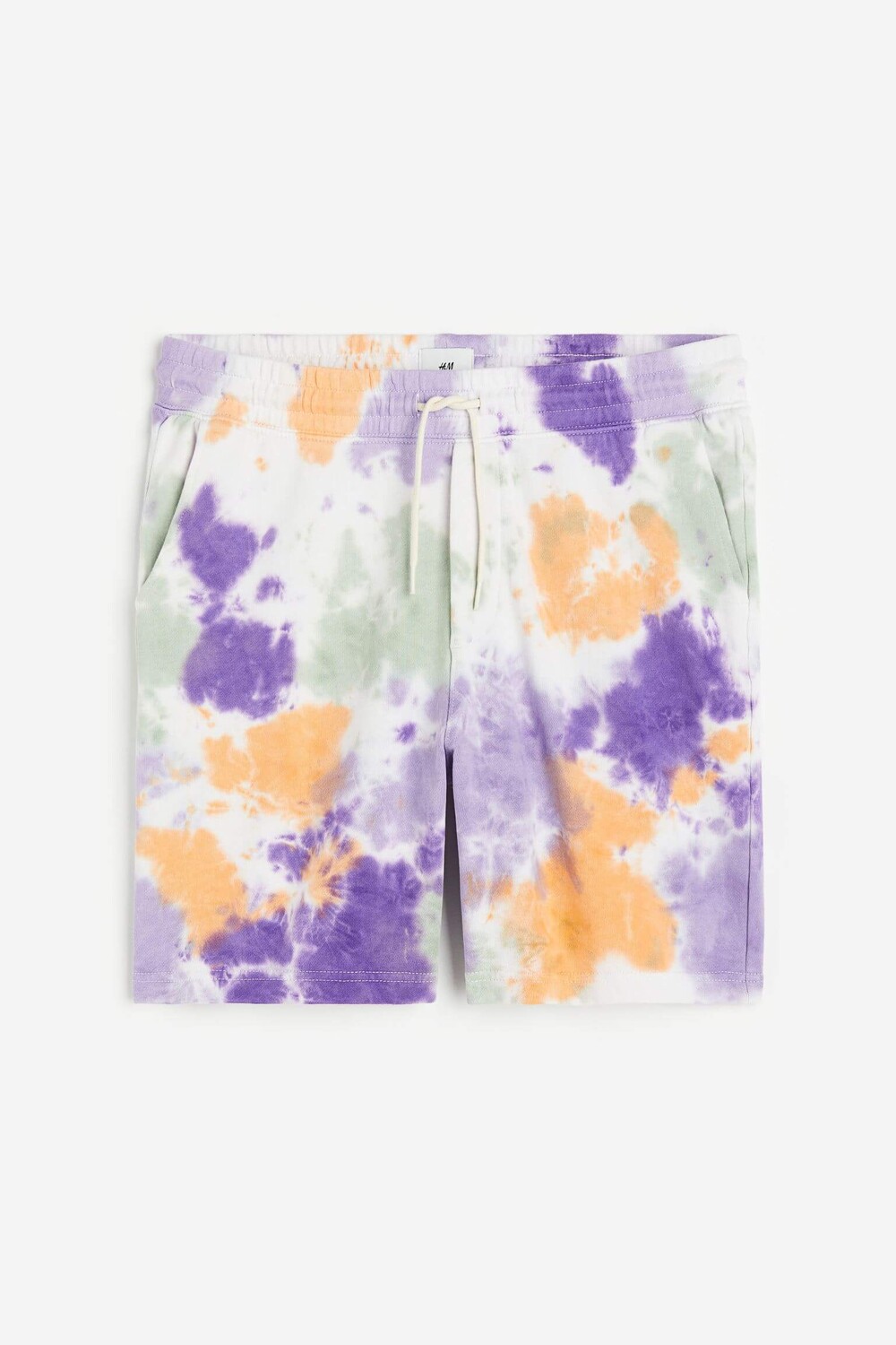 

Спортивные шорты с принтом H&M Relaxed Fit, белый/узор