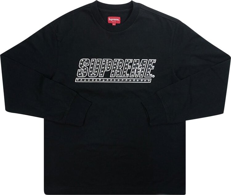 

Лонгслив Supreme Studded Long-Sleeve Top 'Black', черный