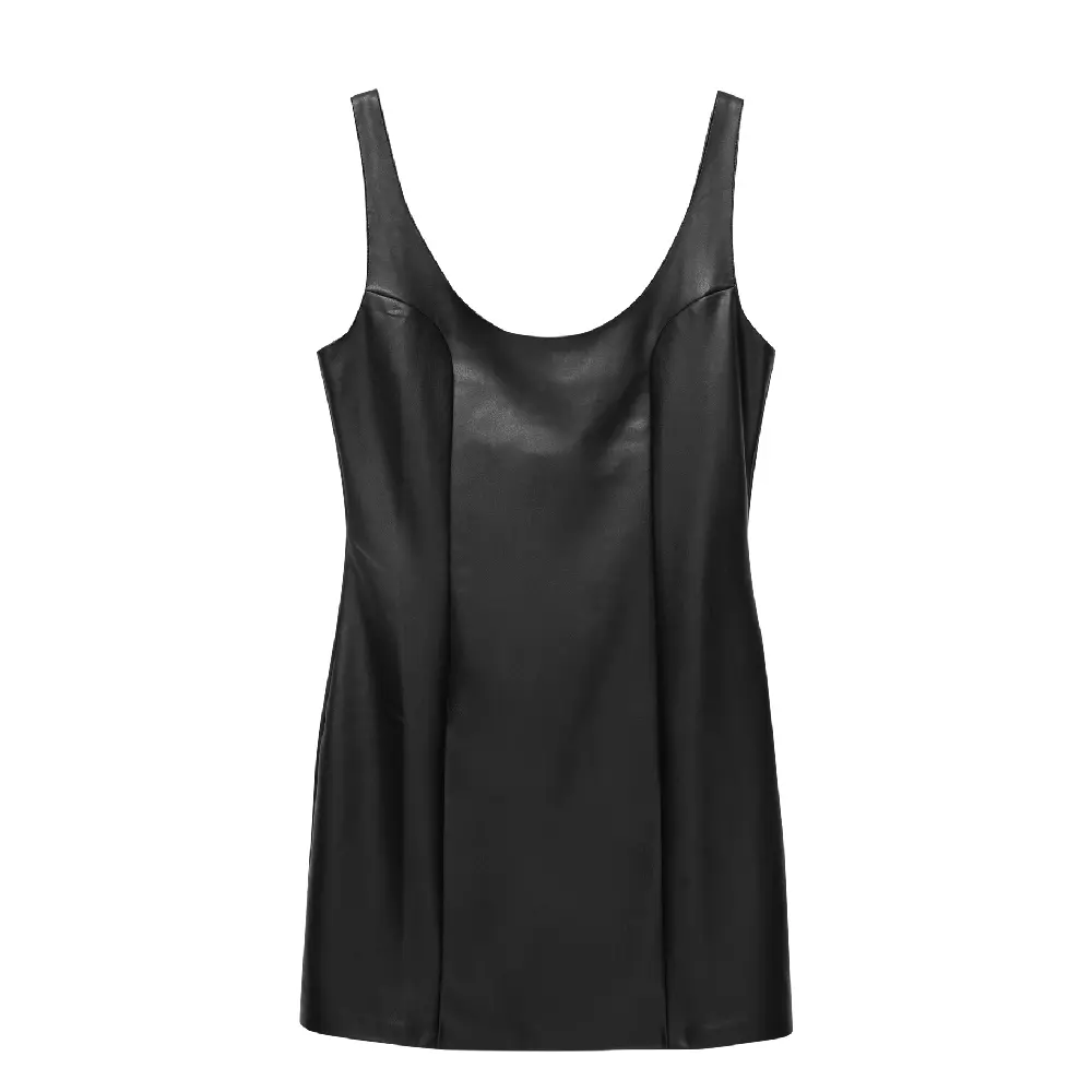 

Платье Pull&Bear Short Leather Effect, черный