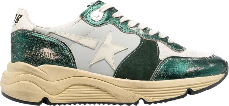 Кроссовки Golden Goose Wmns Running Sole Metallic Green, зеленый