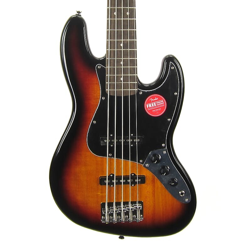 

Squier Affinity Jazz Bass V, накладка на гриф Laurel, черная накладка, 3 цвета Sunburst 0378651500