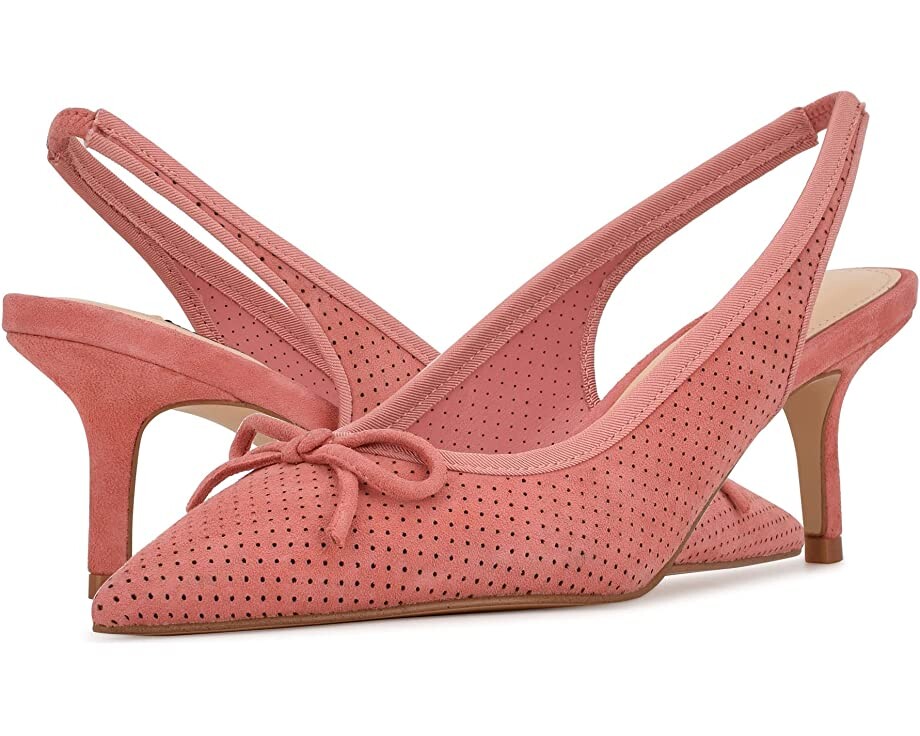 

Туфли на каблуках Aperf Nine West, яркий коралл