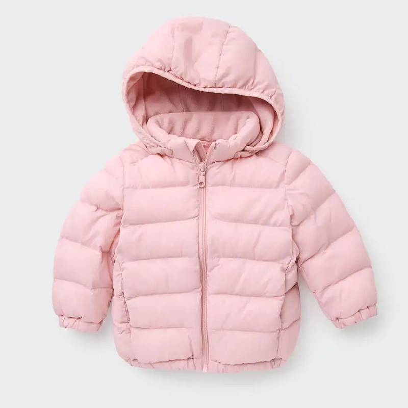 Куртка легкая для малышей Uniqlo Washable Zipped, розовый куртка uniqlo fleece zipped розовый