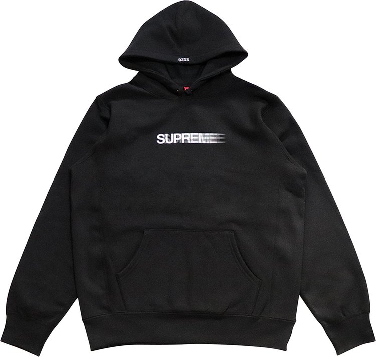 толстовка supreme big logo hooded sweatshirt black черный Толстовка Supreme Motion Logo Hooded Sweatshirt 'Black', черный
