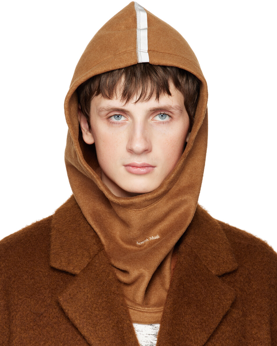 

Коричневая войлочная балаклава Undercover