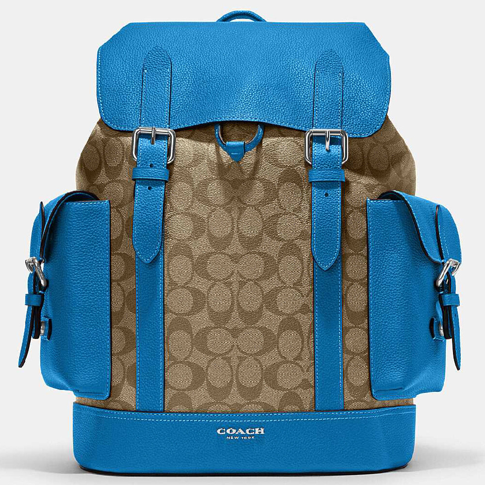 

Рюкзак Coach Outlet Hudson, синий/коричневый