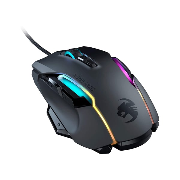 Проводная игровая мышь Roccat Kone AIMO Remastered, черный - фото