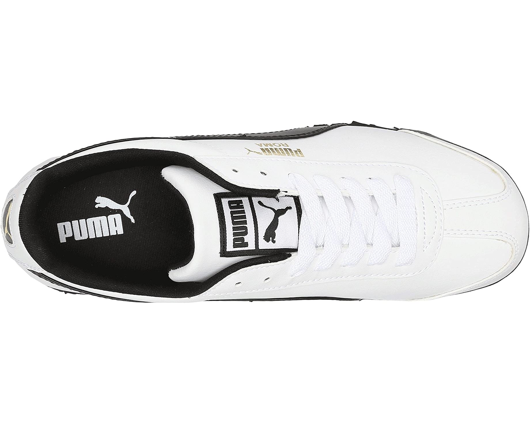 Кроссовки Puma Roma Basic, бело-черный - фото