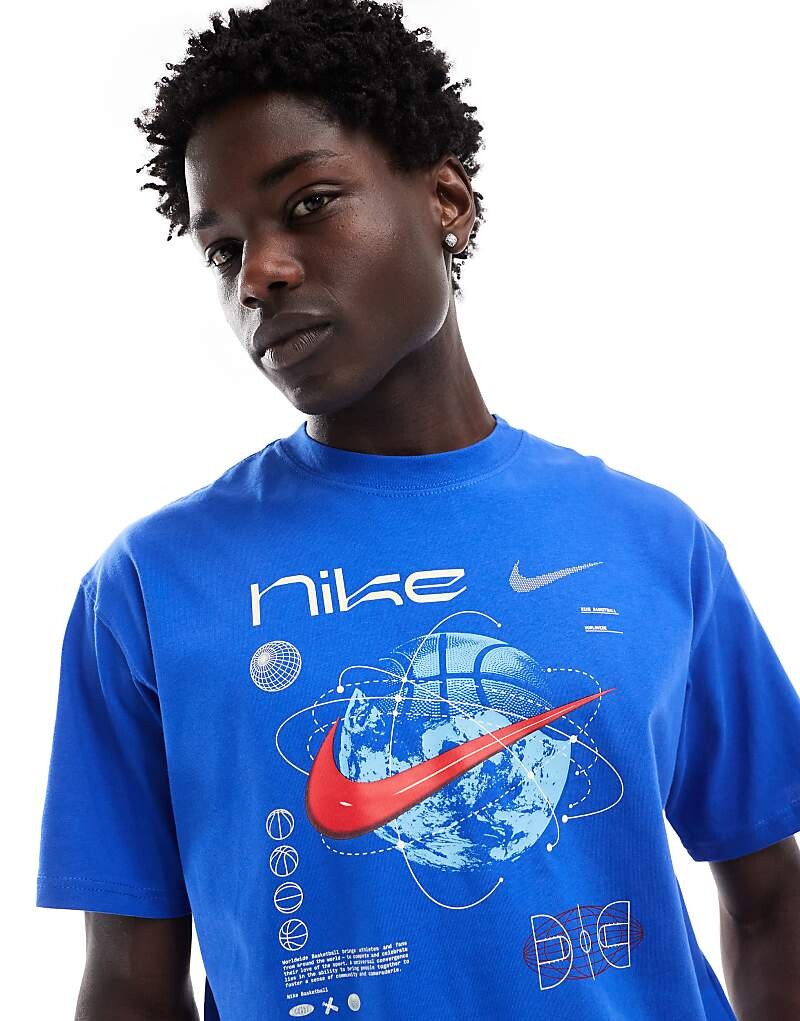 

Футболка королевского синего цвета Nike Basketball Swoosh
