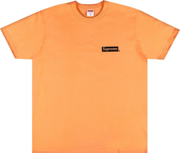 Футболка Supreme Spiral Tee 'Peach', оранжевый футболка supreme pretty f cked tee peach оранжевый