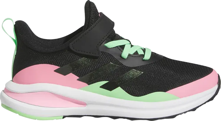 

Кроссовки Adidas FortaRun J 'Black Pink Green', черный
