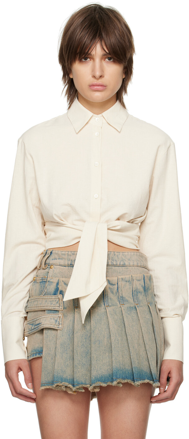 

Укороченная рубашка Off-White Balmain