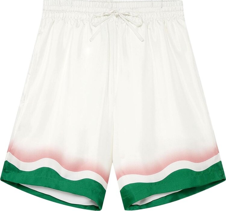 

Шорты Casablanca Printed Silk Shorts 'Le Jeu De Ping Pong', разноцветный